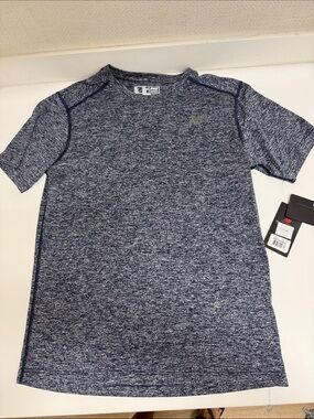 NWT New Balance Men's Navy Heather Short-Sleeve Performance Tee